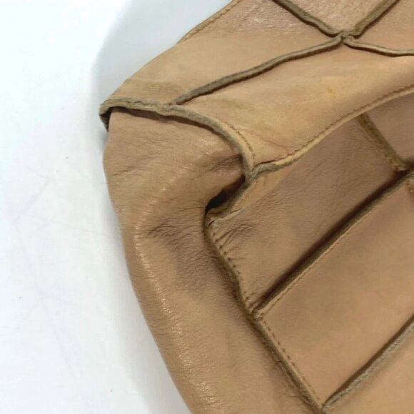 CHANEL vintage Chocolate bar Shoulder bag Tote Bag Shoulder Bag Leather Beige - Picture 14 of 15